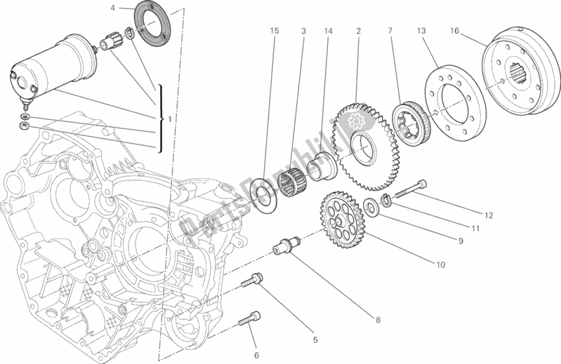All parts for the Starting Motor of the Ducati Monster 795 EU Thailand 2014